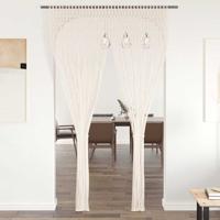 VidaXL Gordijn macramé 140x240 cm katoen