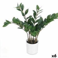 Decoratieve plant Ibergarden ZAMIOCULCA Polyethyleen Melamine 53 x 55 x 53 cm (6 Stuks)