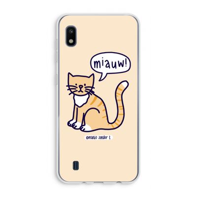 Miauw: Samsung Galaxy A10 Transparant Hoesje