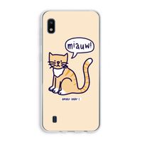 Miauw: Samsung Galaxy A10 Transparant Hoesje