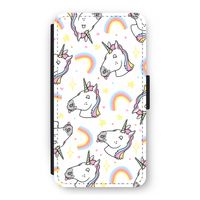 Rainbow Unicorn: iPhone 11 Pro Flip Hoesje
