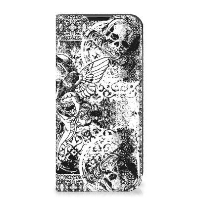 Mobiel BookCase Samsung Galaxy Xcover 6 Pro Skulls Angel Mobiel BookCase Samsung Galaxy Xcover 6 Pro Skulls Angel