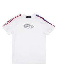 DSQUARED2 KIDS t-shirt en coton à logo imprimé - Blanc