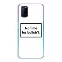 No time: Oppo A92 Transparant Hoesje