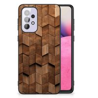 Houten Print Telefoonhoesje voor Samsung Galaxy A33 5G Wooden Cubes - thumbnail