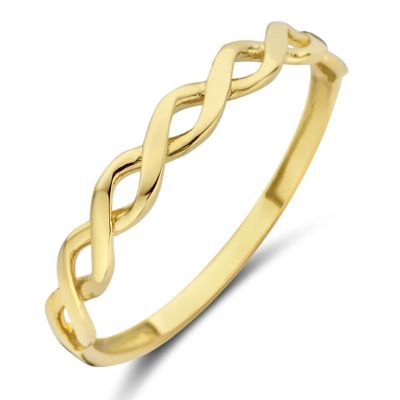 Ring Gevlochten geelgoud 3 mm