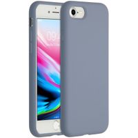 Accezz Liquid Silicone voor Apple iPhone SE (2022 / 2020) / 8 / 7 Telefoonhoesje Paars - thumbnail