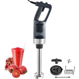 VEVOR Puree Blender Elektrische staafmixer 750 W, krachtige blender Verstelbare snelheden, roestvrijstalen multifunctionele staafmixer 660 mm afneembare roerstaaf, inclusief wandhaak en vervangende meskop