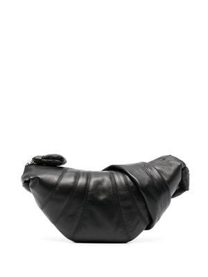 LEMAIRE petit sac à bandoulière Croissant en cuir - Noir