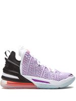 Nike baskets montantes LeBron 18 - Rose - thumbnail