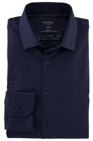 OLYMP No. Six 24/Seven Dynamic Flex Super Slim Jersey shirt marine, Effen - thumbnail