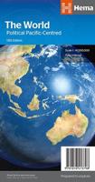 Wegenkaart - landkaart World Political Pacific Centred Map | Hema Maps
