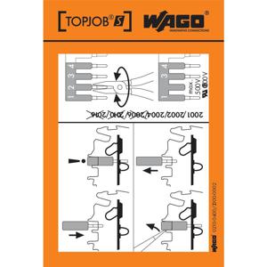 Wago 210-400/2000-002 zelfklevend teken Zwart, Oranje, Wit