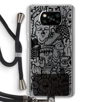 Vexx Black Mixtape: Xiaomi Poco X3 NFC Transparant Hoesje met koord