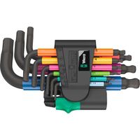 Wera 950/9 Hex-Plus Multicolour 2 Stiftsleutelset, 9-delig schroevendraaier metrisch, BlackLaser - thumbnail