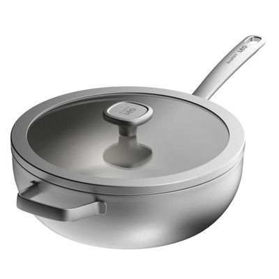 BergHOFFWokpan met deksel 28cm Wokpan Grijs