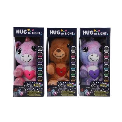 Basic Pluche knuffel dier met projector + licht