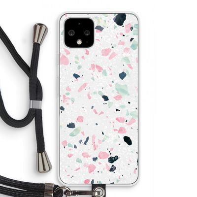 Terrazzo N°3: Pixel 4 Transparant Hoesje met koord