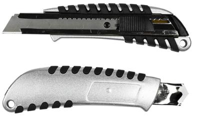 Benson Afbreekmes 18mm aluminium/zwart - 6410820