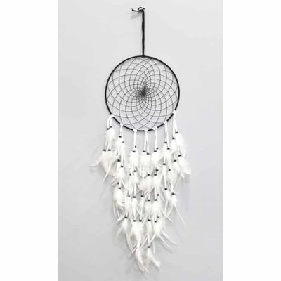 Dromenvanger Zwart met Witte Veren (94 x 26 x 0.2 cm)