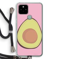 Avocado: Pixel 5 Transparant Hoesje met koord