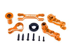 Traxxas - Steering bellcranks (left & right)/ draglink (6061-T6 aluminum, orange-anodized) (fits X-Maxx) (TRX-7746-ORNG)