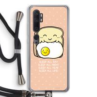 Sleep All Day: Xiaomi Mi Note 10 Transparant Hoesje met koord