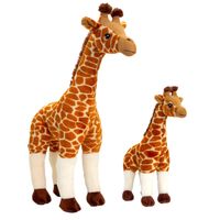 Keel Toys - Pluche knuffel dieren set 2x giraffes 30 en 50 cm - Knuffeldier - thumbnail