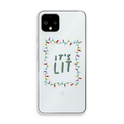 It's Lit: Pixel 4 Transparant Hoesje