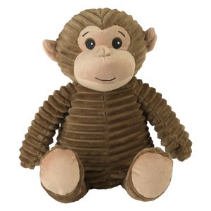 Warmies Warmte/magnetron opwarm knuffel - Aap - bruin - 30 cm - wasbaar - pittenzak