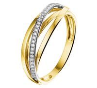 TFT Ring Diamant 0.11ct H SI Bicolor Goud
