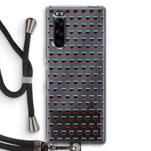 Hartjes: Sony Xperia 5 Transparant Hoesje met koord