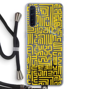 Majorelle Blue Print: Oppo A91 Transparant Hoesje met koord