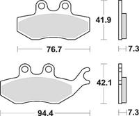 TRW Brake pad mcb 796 organic standard