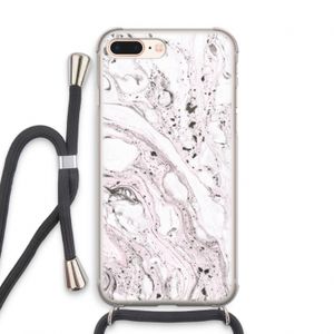 Mengelmoes: iPhone 8 Plus Transparant Hoesje met koord