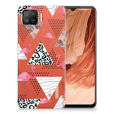 OPPO A73 4G | TPU Hoesje | Flamingo Triangle