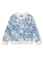 Kenzo Kids sweat en coton à imprimé graphique - Tons neutres