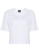 Ea7 Emporio Armani T-shirt met geborduurd logo - Wit - thumbnail