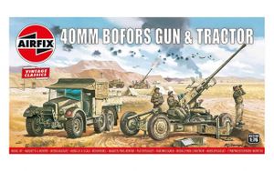 Airfix 1/76 Bofors 40mm Gun & Tractor Vintage Classics