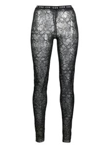 DSQUARED2 legging en dentelle - Noir