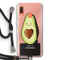 Avocuddle: Samsung Galaxy A20e Transparant Hoesje met koord