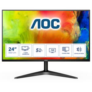 AOC 24B1H LCD-monitor Energielabel E (A - G) 59.9 cm (23.6 inch) 1920 x 1080 Pixel 16:9 5 ms HDMI, VGA, Hoofdtelefoon (3.5 mm jackplug) MVA LCD