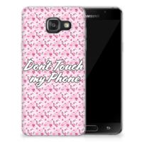 Samsung Galaxy A3 2016 Silicone-hoesje Flowers Pink DTMP Samsung Galaxy A3 2016 Silicone-hoesje Flowers Pink DTMP