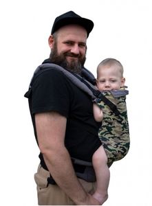 Kinderhop draagzak Basic Moro katoen groen/zwart/grijs mt 74-98 Kinderhop draagzak Basic Moro katoen groen/zwart/grijs mt 74-98