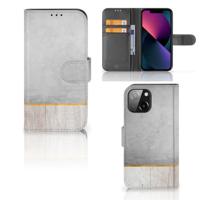 iPhone 13 Mini | Book Style Case | Wood Concrete