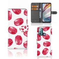 Motorola Moto G60 | Book Cover | Pink Macarons