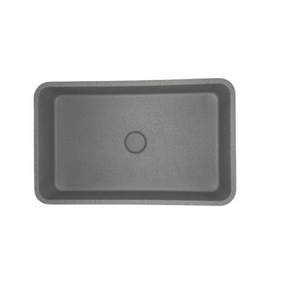 Opbouw Wastafel Sanimex Crystal Beton Rechthoekig Gespikkeld Grijs Sanimex