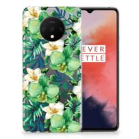 OnePlus 7T | TPU Case | Orchidee Groen