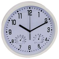 Wandklok, hygro- / thermometer 25cm Wandklok, hygro- / thermometer 25cm