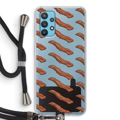 Bacon to my eggs #2: Samsung Galaxy A32 4G Transparant Hoesje met koord